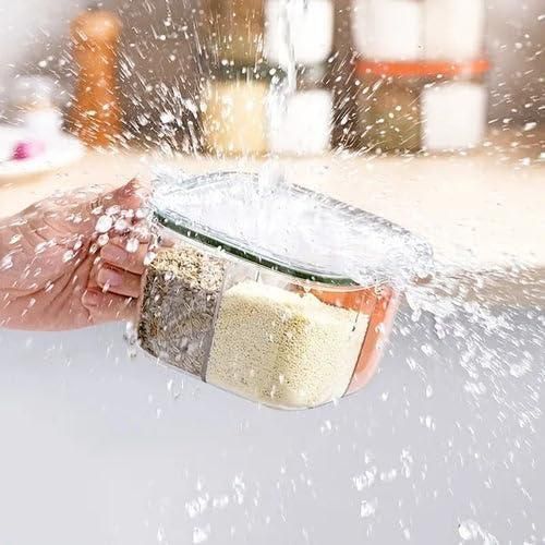 5 Section Transparent Spice Box